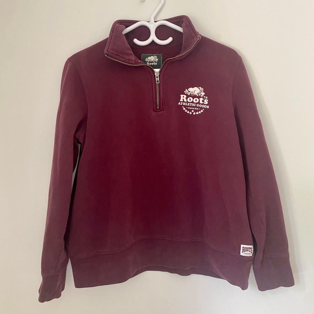 Roots Burgundy Women's Sweater